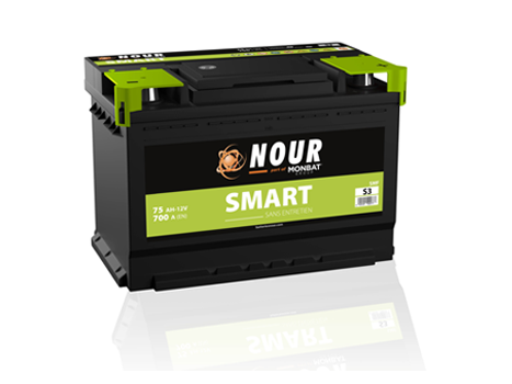 Batterie NOUR START & STOP S2 62 Ah 600 A – SOS batterie Grand Tunis